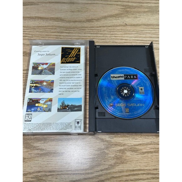 Theme Park (Sega Saturn, 1995) Complete CIB Tested - Picture 2 of 3